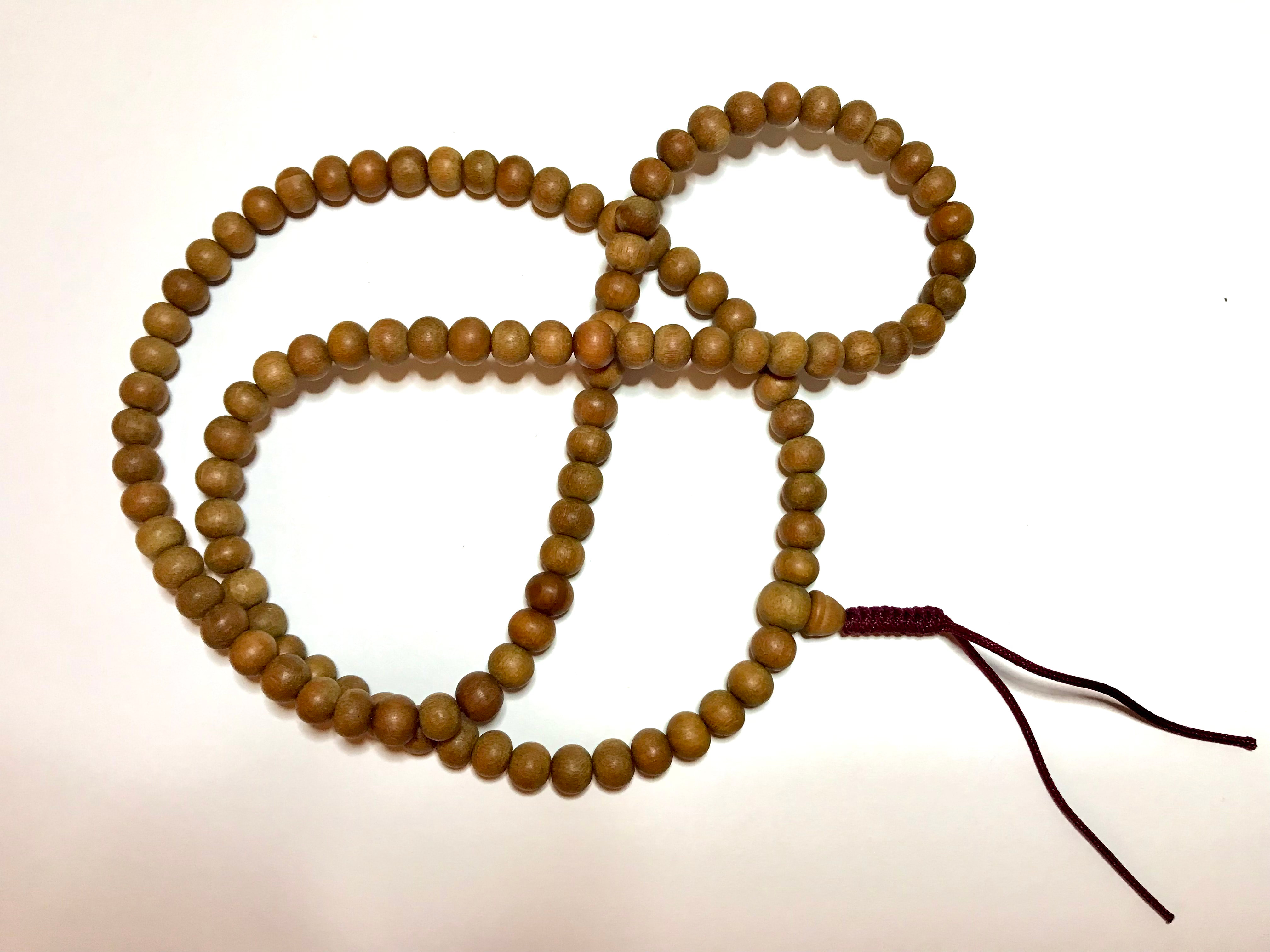 Zen Dear Unisex Thuja Sutchuenensis Wood Beads Wooden Bracelet Necklac